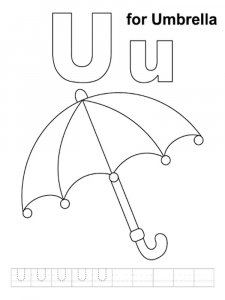 Letter U Coloring Pages Of Alphabet 12