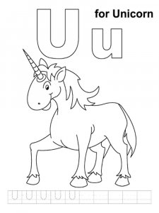Letter U Coloring Pages Of Alphabet 13