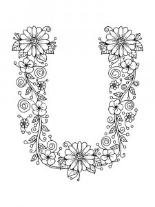 Letter U Coloring Pages Of Alphabet 6
