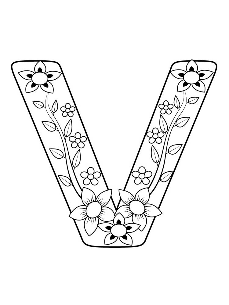 Download 226 My Letter V Coloring Pages PNG PDF File All Free 