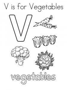 Letter V Coloring Pages Of Alphabet 10