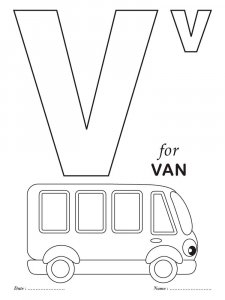 Letter V Coloring Pages Of Alphabet 4