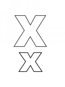 Letter X Coloring Pages Of Alphabet 6