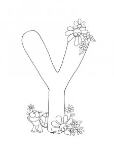 Letter Y Coloring Pages Of Alphabet 14
