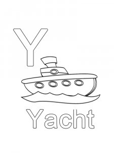 Letter Y Coloring Pages Of Alphabet 5