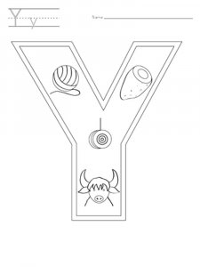 Letter Y Coloring Pages Of Alphabet 8