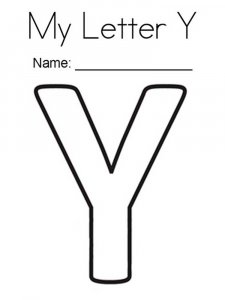 Letter Y Coloring Pages Of Alphabet 9