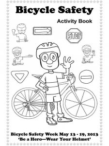 Bicycle Safety coloring page 1 - Free printable
