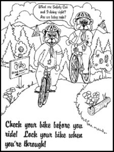 Bicycle Safety coloring page 2 - Free printable