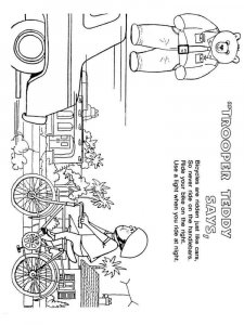 Bicycle Safety coloring page 3 - Free printable