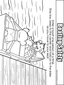Boating Safety coloring page 5 - Free printable