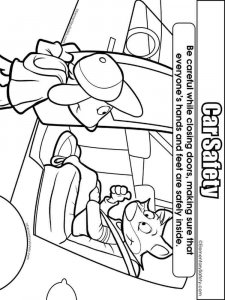 Car Safety coloring page 6 - Free printable