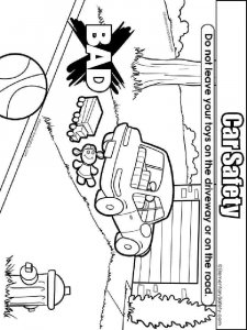 Car Safety coloring page 7 - Free printable