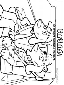 Car Safety coloring page 8 - Free printable