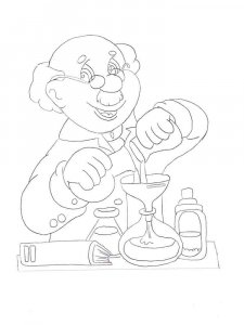 Chemistry coloring page 1 - Free printable