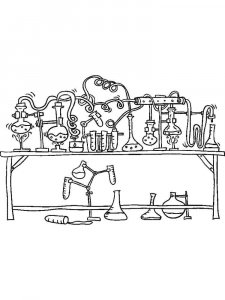 Chemistry coloring page 11 - Free printable