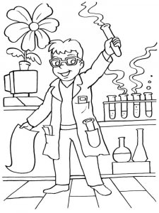 Chemistry coloring page 12 - Free printable
