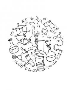Chemistry coloring page 15 - Free printable