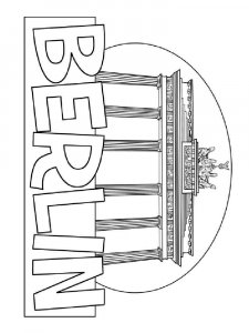 Berlin coloring page 1