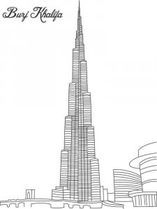 Dubai coloring page 2 - Free printable