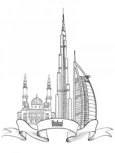 Dubai coloring page 5 - Free printable