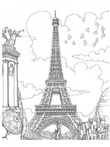 Paris coloring page 10 - Free printable