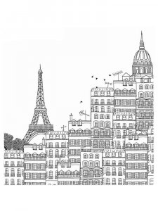 Paris coloring page 5 - Free printable