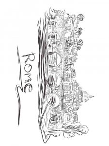 Rome coloring page 3 - Free printable