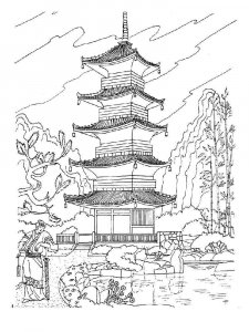 Tokyo coloring page 3 - Free printable
