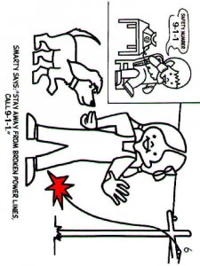 Electrical Safety coloring page 12 - Free printable