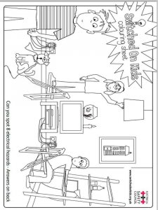 Electrical Safety coloring page 13 - Free printable