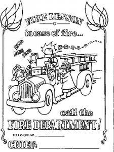 Fire Prevention coloring page 11 - Free printable