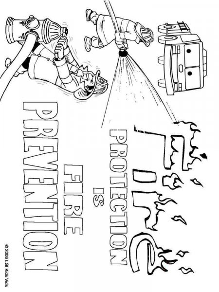 Fire Prevention coloring pages