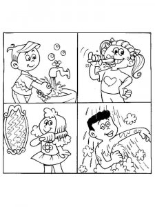 Hygiene coloring page 5 - Free printable