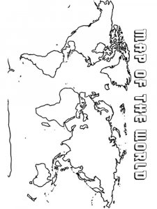 Map coloring page 18 - Free printable