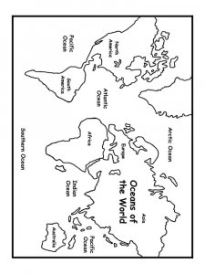 Map coloring page 8 - Free printable