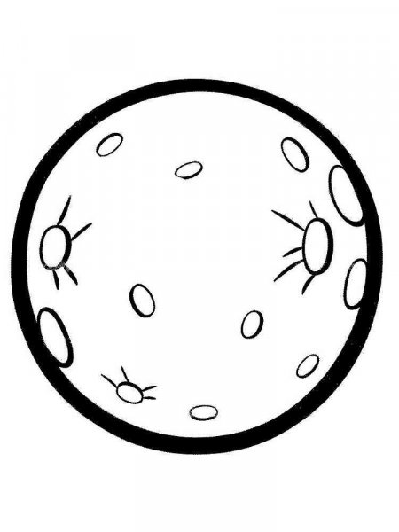 Moon coloring pages