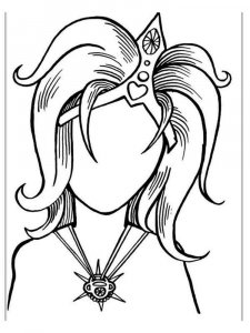 Mother portrait coloring page 10 - Free printable