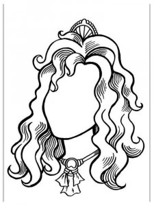 Mother portrait coloring page 11 - Free printable