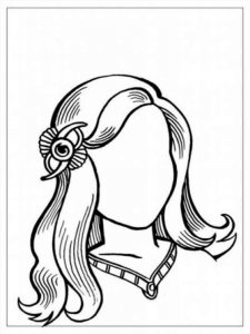 Mother portrait coloring page 3 - Free printable