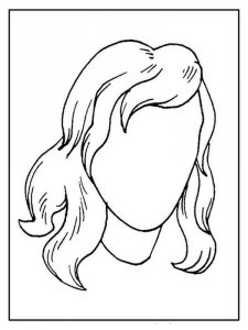 Mother portrait coloring page 4 - Free printable