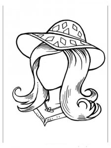 Mother portrait coloring page 7 - Free printable