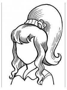 Mother portrait coloring page 8 - Free printable