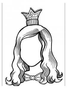 Mother portrait coloring page 9 - Free printable