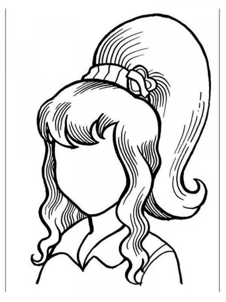 Mother Portrait coloring pages