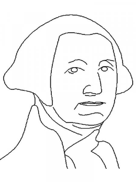 President George Washington coloring pages