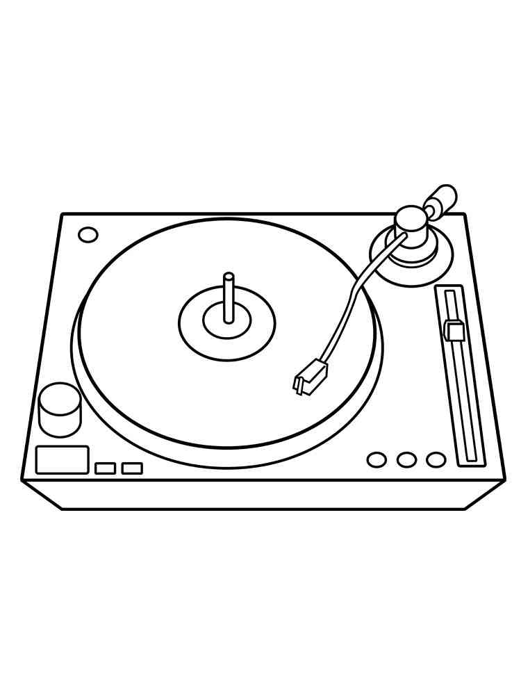 DJ coloring pages