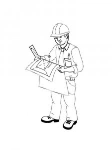 Architect coloring page 11 - Free printable