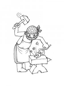 Blacksmith Coloring Pages 1