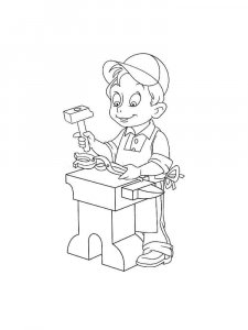 Blacksmith Coloring Pages 7